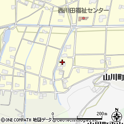 徳島県吉野川市山川町川田375-3周辺の地図