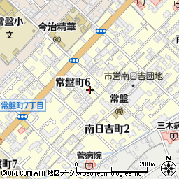 愛媛県今治市常盤町6丁目3-9周辺の地図