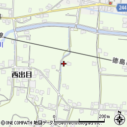 徳島県吉野川市川島町学西出目39周辺の地図