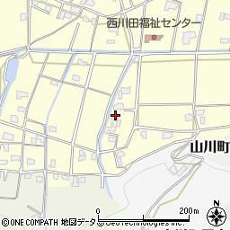 徳島県吉野川市山川町川田376周辺の地図