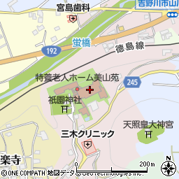 徳島県吉野川市山川町祇園51周辺の地図