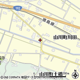 徳島県吉野川市山川町川田901周辺の地図