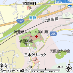 徳島県吉野川市山川町祇園周辺の地図