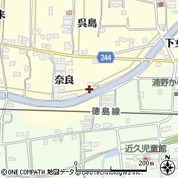 徳島県吉野川市川島町児島奈良7周辺の地図