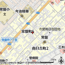 愛媛県今治市常盤町6丁目3-32周辺の地図