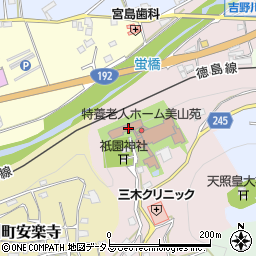 徳島県吉野川市山川町祇園23周辺の地図