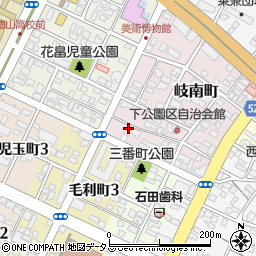 山口県周南市岐南町1-8周辺の地図