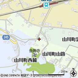 徳島県吉野川市山川町流1-8周辺の地図