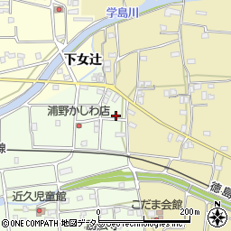 徳島県吉野川市川島町学近久10周辺の地図