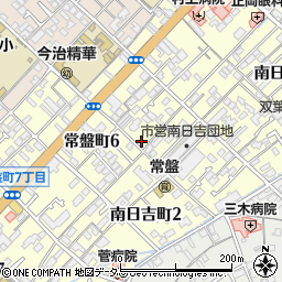 愛媛県今治市常盤町6丁目2-17周辺の地図