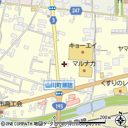 徳島県吉野川市山川町前川191周辺の地図