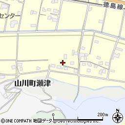 徳島県吉野川市山川町川田563周辺の地図