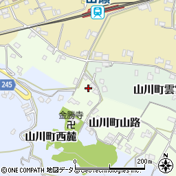 徳島県吉野川市山川町流1周辺の地図