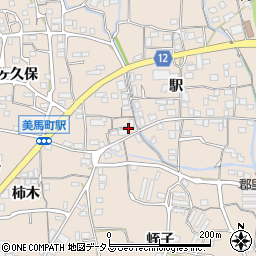 徳島県美馬市美馬町駅98周辺の地図