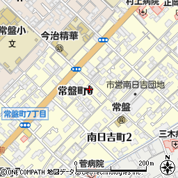 愛媛県今治市常盤町6丁目3-33周辺の地図