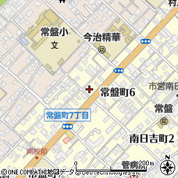 愛媛県今治市常盤町6丁目7-10周辺の地図