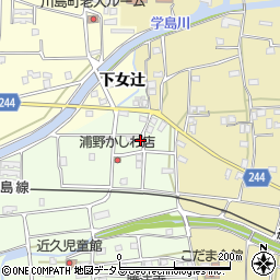 徳島県吉野川市川島町学近久17周辺の地図