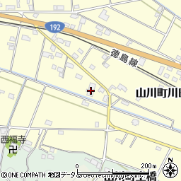 徳島県吉野川市山川町川田898周辺の地図