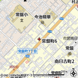 愛媛県今治市常盤町6丁目7-9周辺の地図