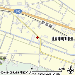 徳島県吉野川市山川町川田900周辺の地図