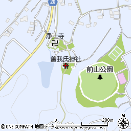 曽我氏神社周辺の地図