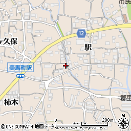 徳島県美馬市美馬町駅95-4周辺の地図