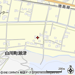 徳島県吉野川市山川町川田577周辺の地図