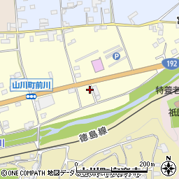 徳島県吉野川市山川町前川36周辺の地図