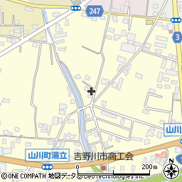 徳島県吉野川市山川町前川252周辺の地図
