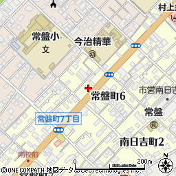 愛媛県今治市常盤町6丁目7-7周辺の地図
