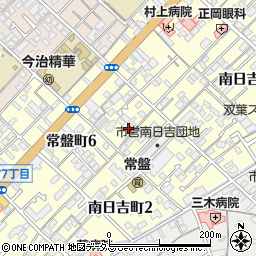 愛媛県今治市常盤町6丁目2-14周辺の地図