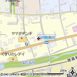 徳島大正銀行山川支店周辺の地図