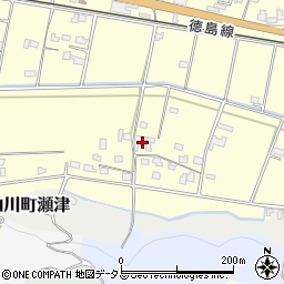徳島県吉野川市山川町川田592周辺の地図