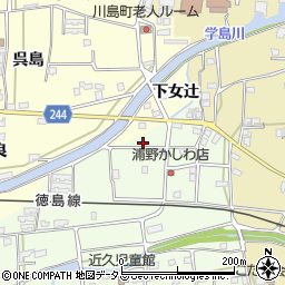徳島県吉野川市川島町学近久81-2周辺の地図