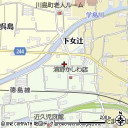 徳島県吉野川市川島町学近久85周辺の地図