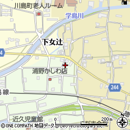 徳島県吉野川市川島町学近久6周辺の地図