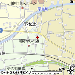 徳島県吉野川市川島町学近久6周辺の地図