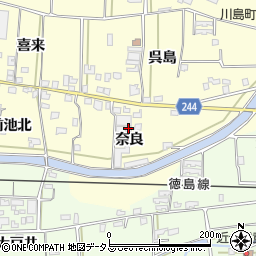 徳島県吉野川市川島町児島奈良10周辺の地図