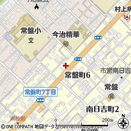 愛媛県今治市常盤町6丁目7-5周辺の地図