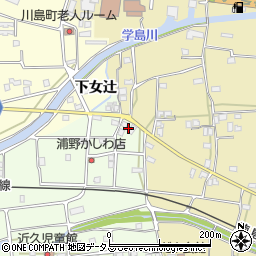 徳島県吉野川市川島町学近久7周辺の地図