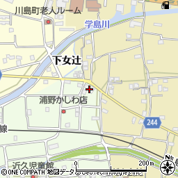 徳島県吉野川市川島町学近久7周辺の地図