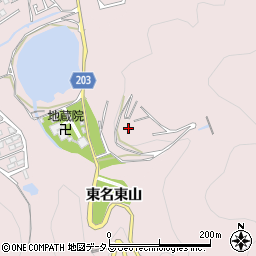 徳島県徳島市加茂名町東名東山周辺の地図