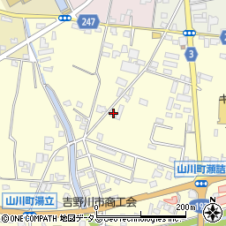 徳島県吉野川市山川町前川223周辺の地図