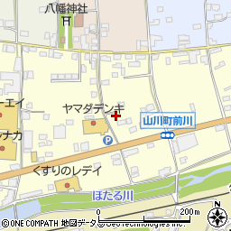徳島県吉野川市山川町前川78周辺の地図