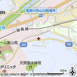 徳島県吉野川市山川町祇園89周辺の地図