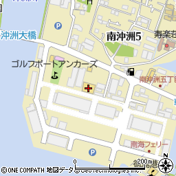 ダイソー＆アオヤマ徳島南沖洲店周辺の地図