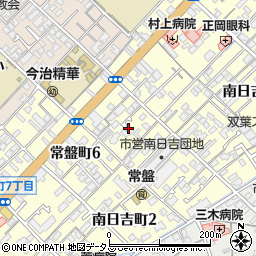 愛媛県今治市常盤町6丁目2周辺の地図