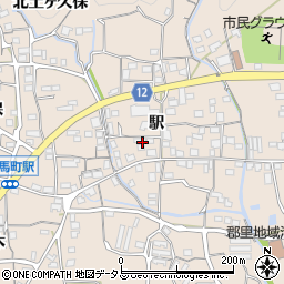 徳島県美馬市美馬町駅周辺の地図