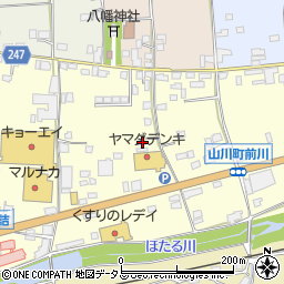 徳島県吉野川市山川町前川101周辺の地図