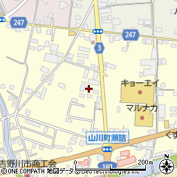 徳島県吉野川市山川町前川172周辺の地図